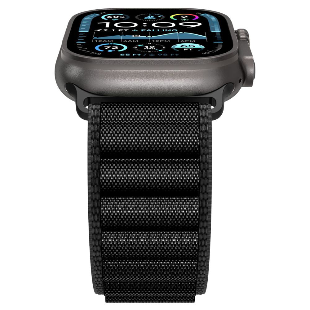 Каишка Spigen WBF1 за Apple Watch 49mm / 46mm / 45mm / 44mm Series, Черна