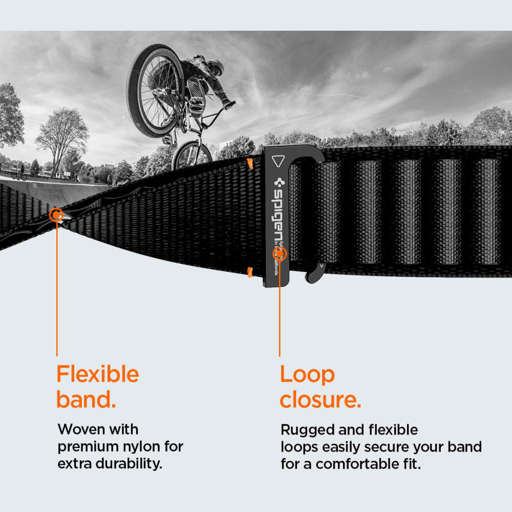 Каишка Spigen WBF1 за Apple Watch 49mm / 46mm / 45mm / 44mm Series, Черна