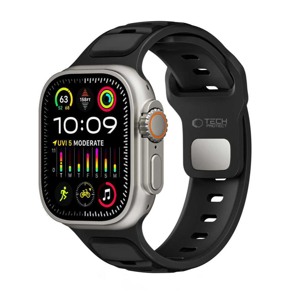 Каишка Tech-Protect Iconband Line за Apple Watch 49mm / 46mm / 45mm / 44mm Series, Черна