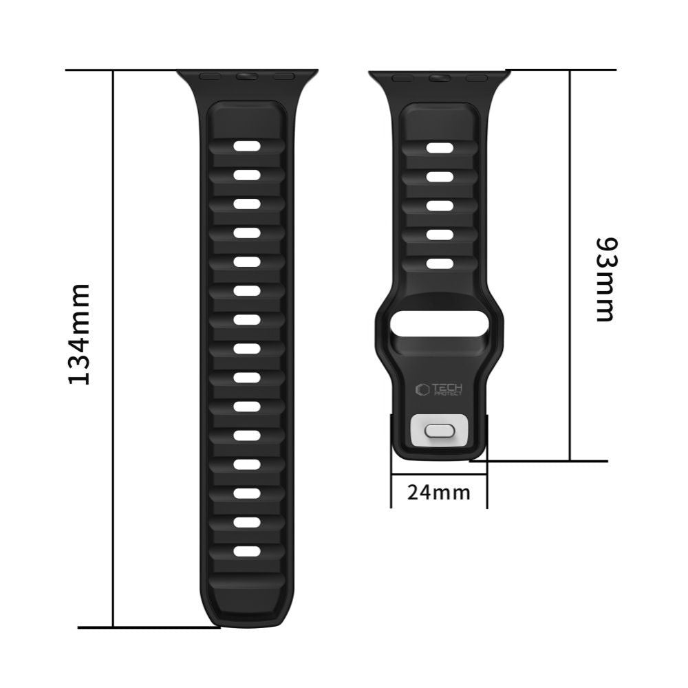 Каишка Tech-Protect Iconband Line за Apple Watch 49mm / 46mm / 45mm / 44mm Series, Черна