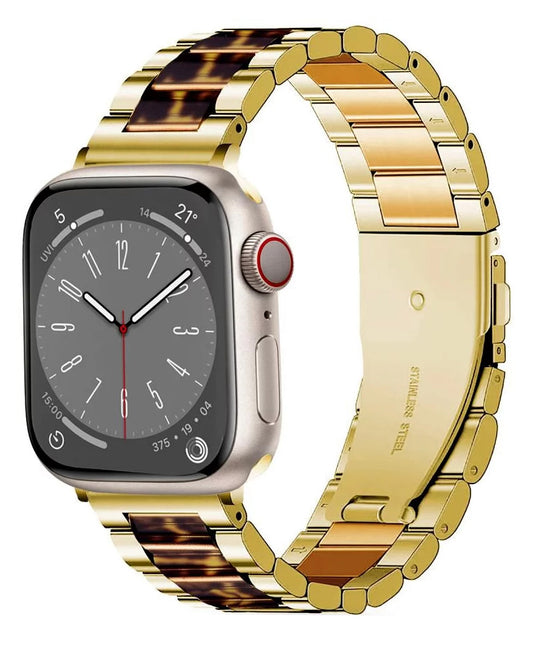 Каишка Tech-Protect Modern Leopard за Apple Watch 42mm / 41mm / 40mm Series, Златиста