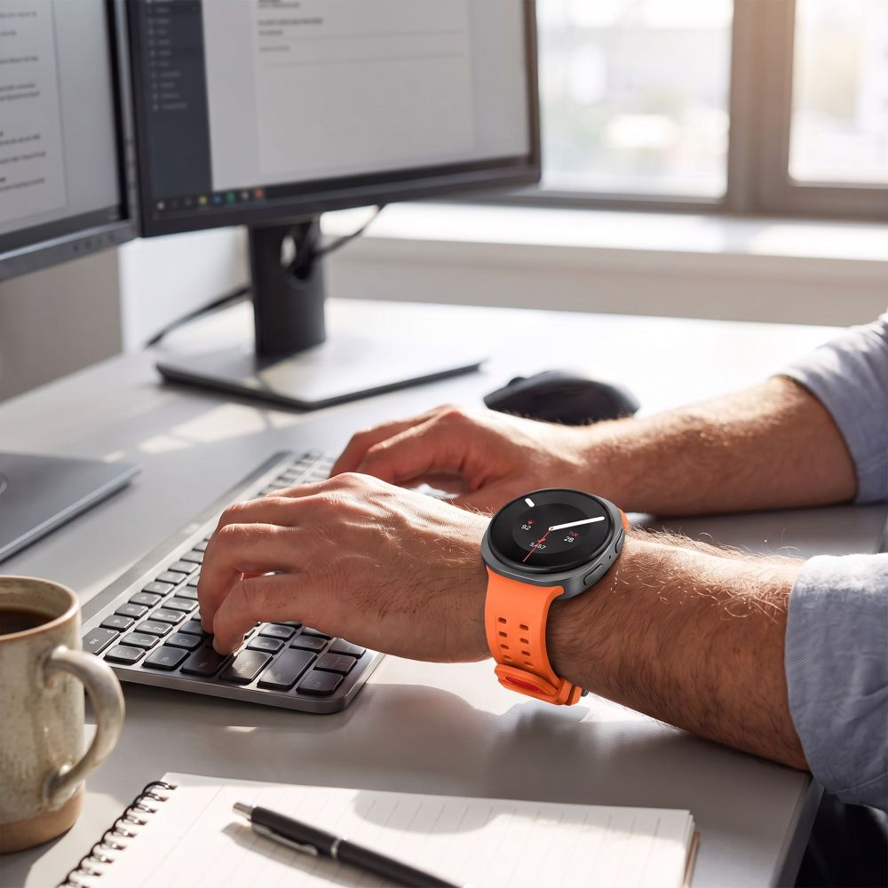 Каишка Tech-Protect Silicone Air за Samsung Galaxy Watch9 / Watch8 / Watch8 Classic Series, Оранжева