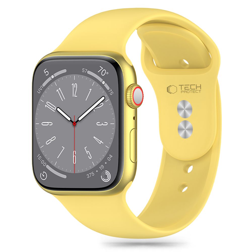 Tech-Protect Силиконова каишка за Apple Watch 41mm / 40mm / 38mm Series, жълта 