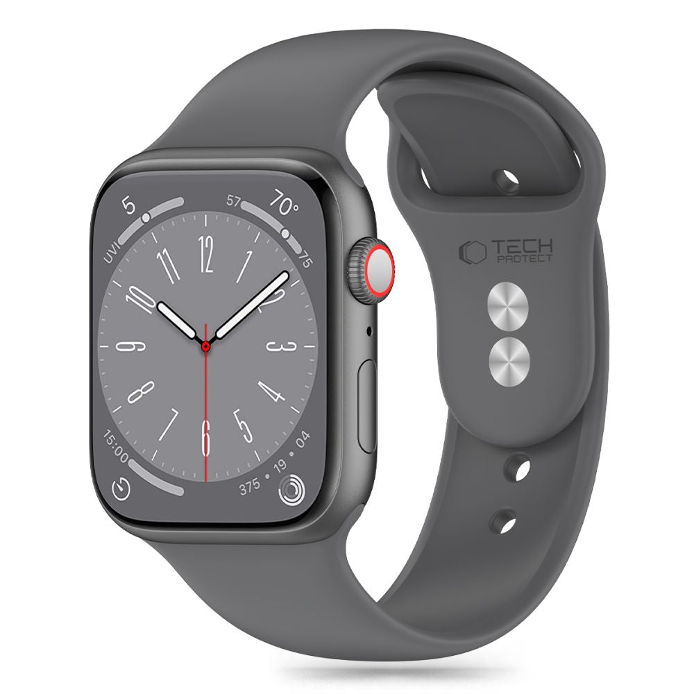 Tech-Protect Силиконова каишка за Apple Watch 41mm / 40mm / 38mm Series, сива 