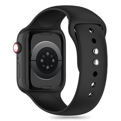 Tech-Protect Силиконова каишка за Apple Watch 49mm / 45mm / 44mm / 42mm Series, черна 