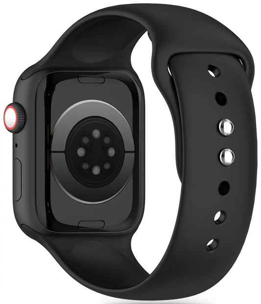 Каишка Tech-Protect Silicone за Apple Watch 42mm / 41mm / 40mm Series, Черна