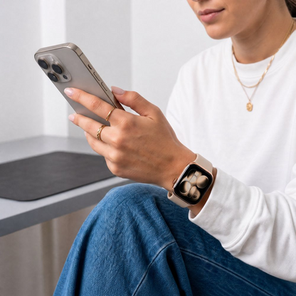 Каишка Tech-Protect Silicone за Apple Watch 49mm / 46mm / 45mm / 44mm Series, Бежова