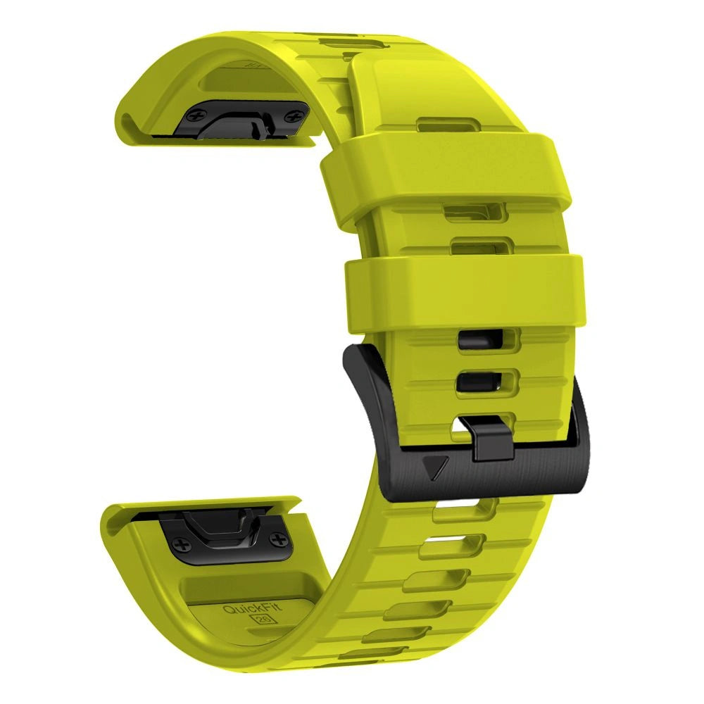 Силиконова каишка Techsuit за Garmin Fenix 5X / 5X Plus / 6X / 6X Pro / 7X / 8 / 8 Pro / 9 / 9 Pro, зелена