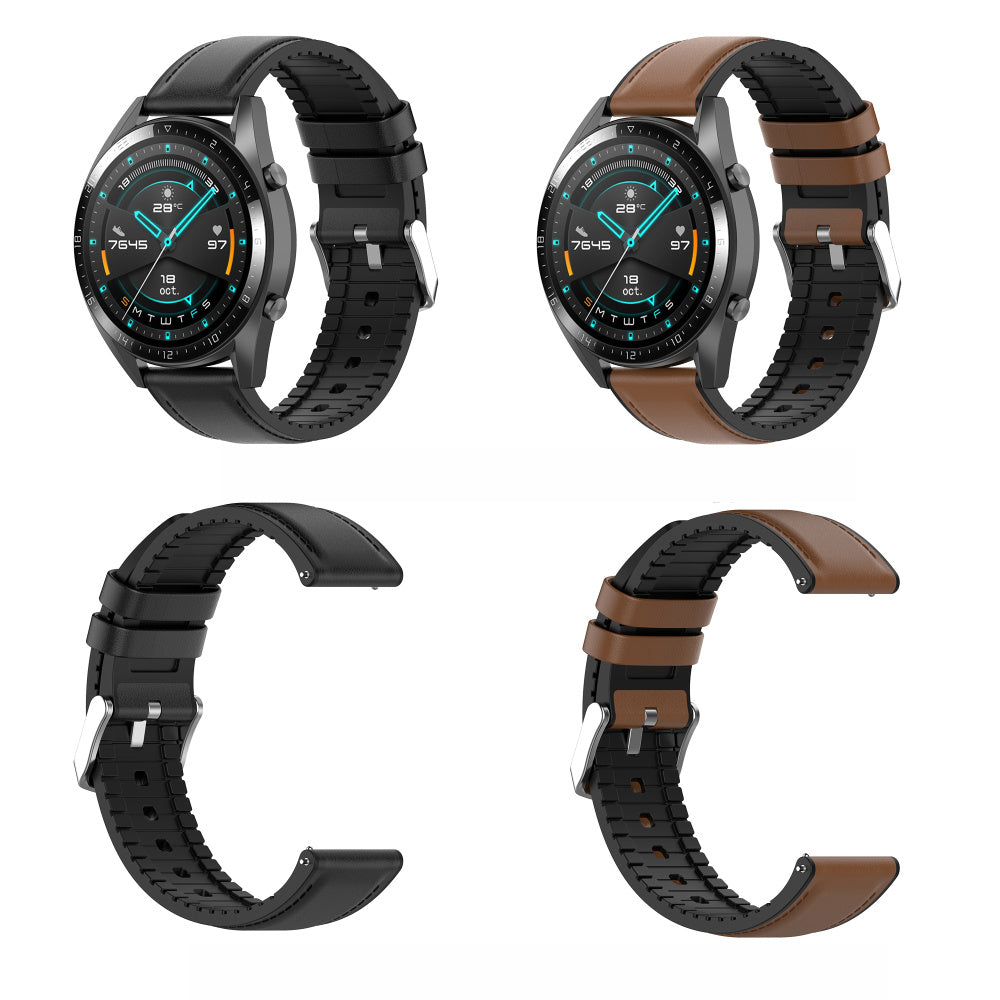 Каишка Techsuit W007 за Samsung Galaxy Watch / Huawei Watch Series, 20mm, Черна