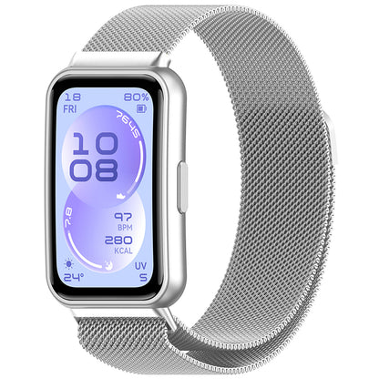 Каишка Techsuit W009 за Huawei Band 11 / 11 Pro, Сребриста
