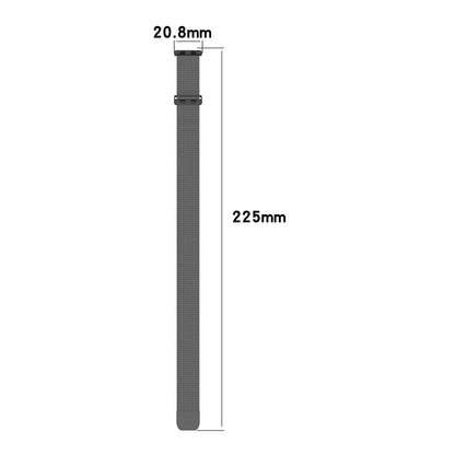 Каишка Techsuit W009 за Huawei Band 11 / 11 Pro, Сребриста