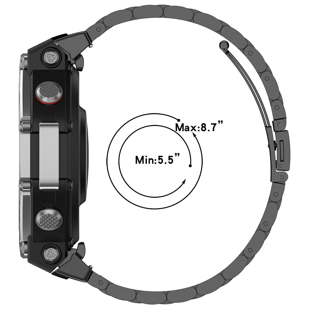 Каишка Techsuit W010 за Amazfit T-Rex 3, Черна