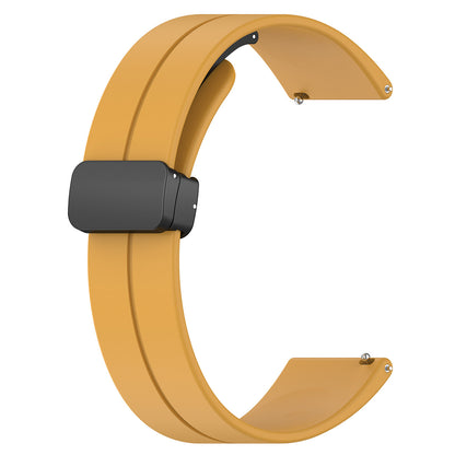 Каишка Techsuit W011 за Huawei Watch / Garmin Watch Series, 18mm, Жълта