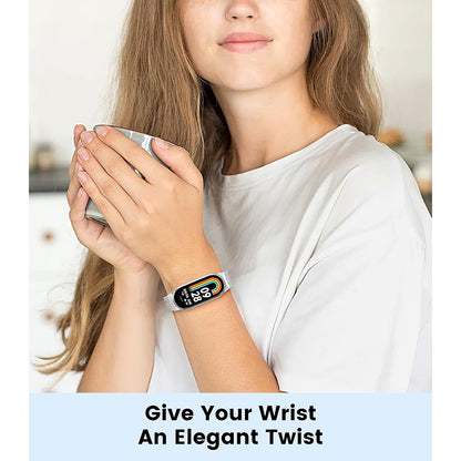 Каишка Techsuit W022 за Xiaomi Smart Band 9 / 8, 15mm, Златиста