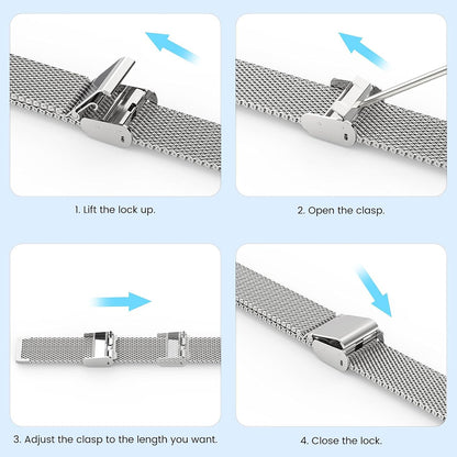 Каишка Techsuit W022 за Xiaomi Smart Band 9 / 8, 15mm, Златиста