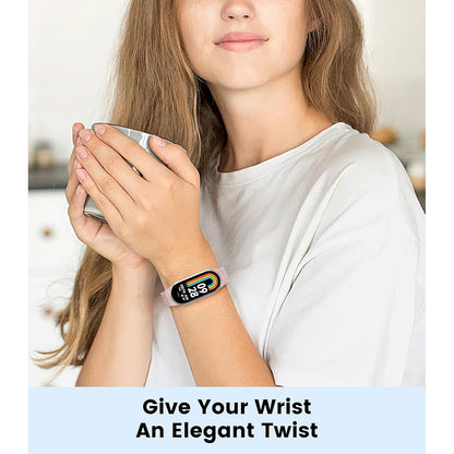 Каишка Techsuit W022 за Xiaomi Smart Band 9 / 8, 15mm, Розово Злато