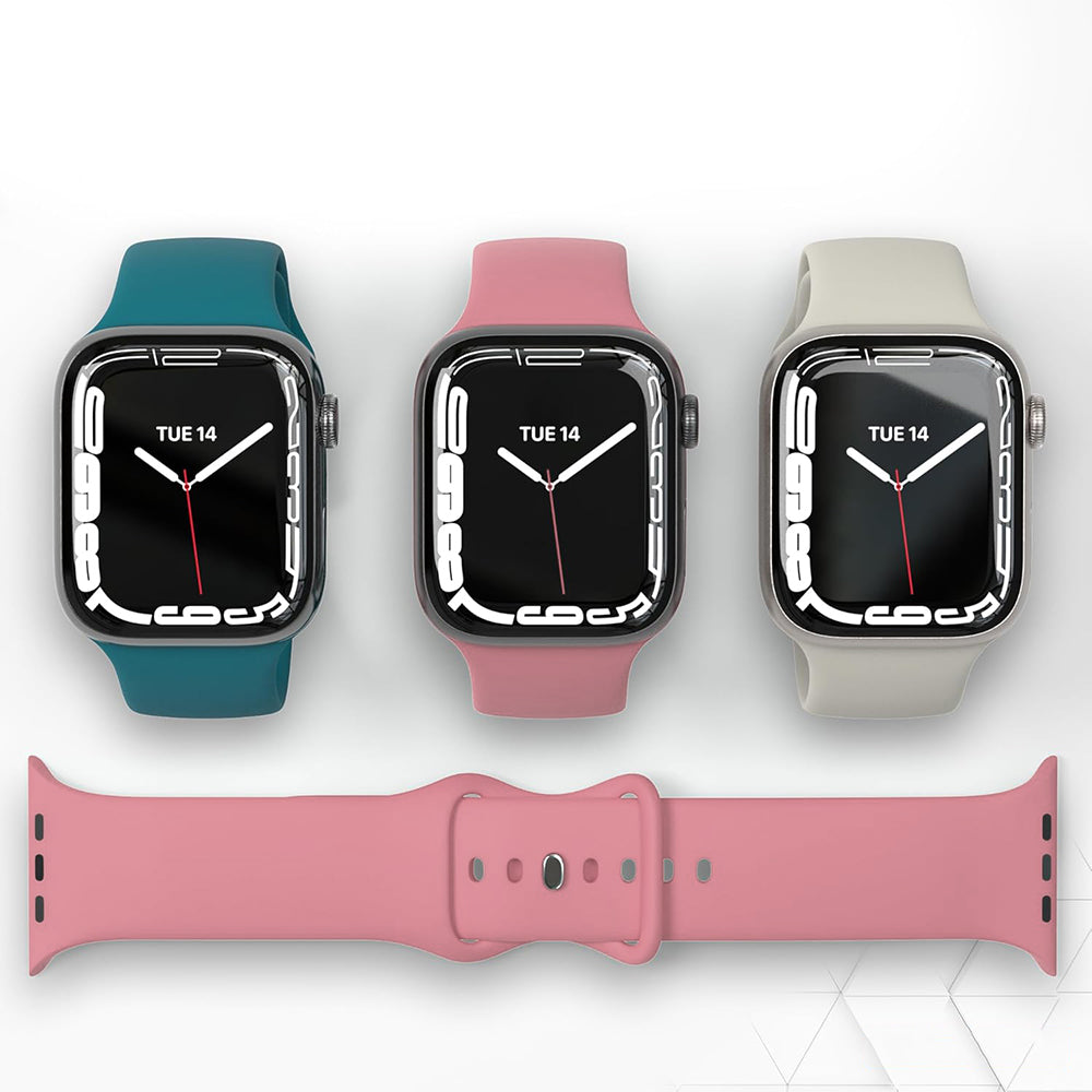 Каишка Techsuit W031 за Apple Watch 42mm / 41mm / 40mm / 38mm Series, Розова
