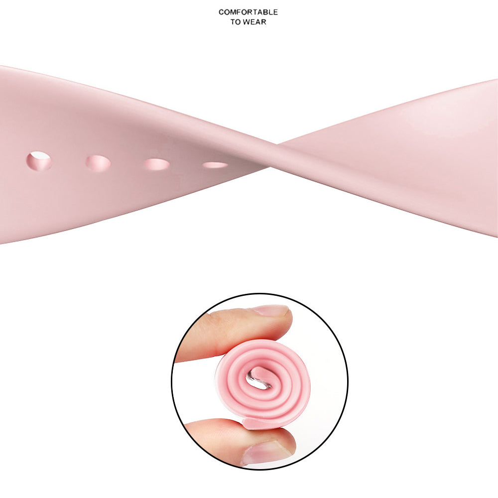 Каишка Techsuit W031 за Apple Watch 42mm / 41mm / 40mm / 38mm Series, Светлорозова