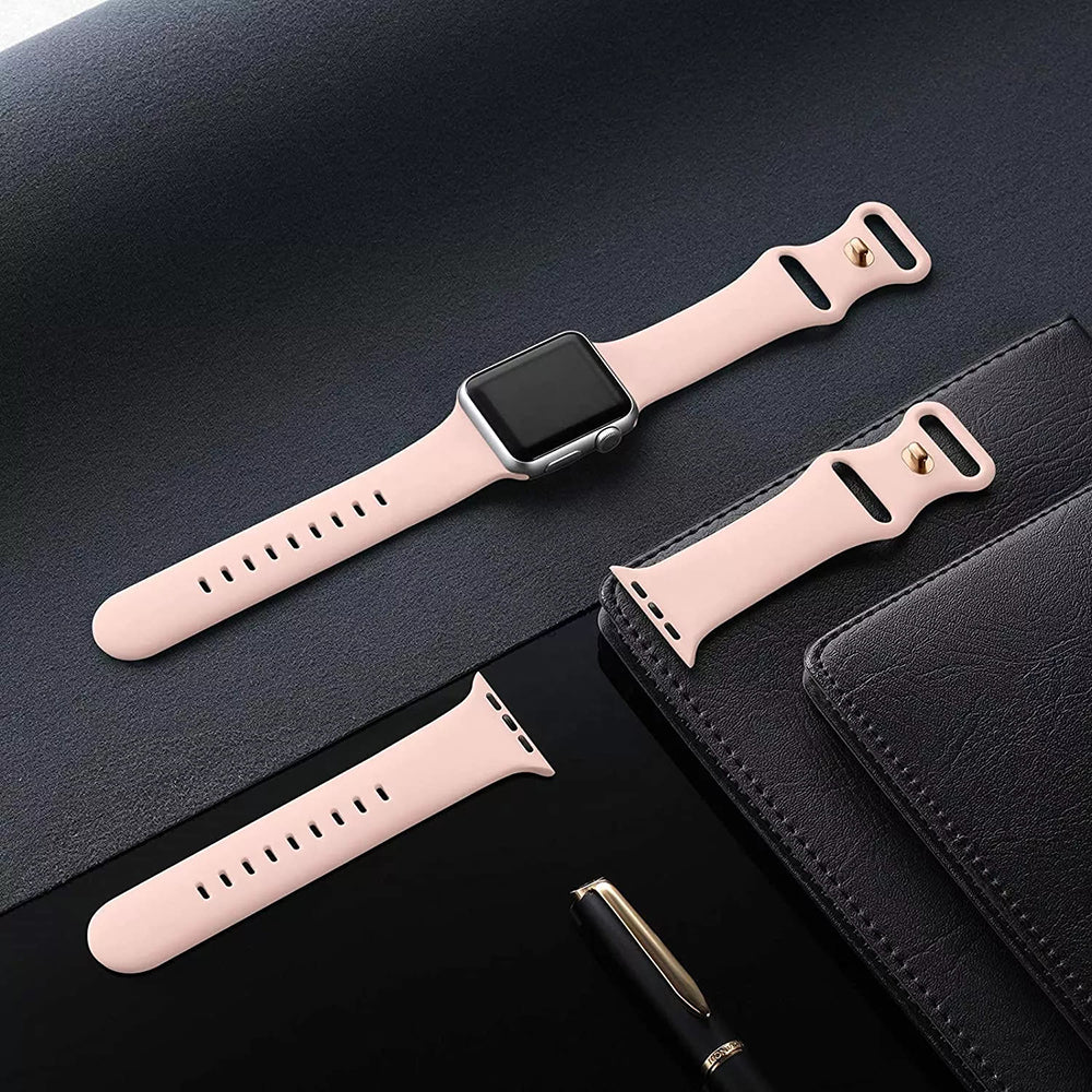 Каишка Techsuit W031 за Apple Watch 42mm / 41mm / 40mm / 38mm Series, Светлорозова