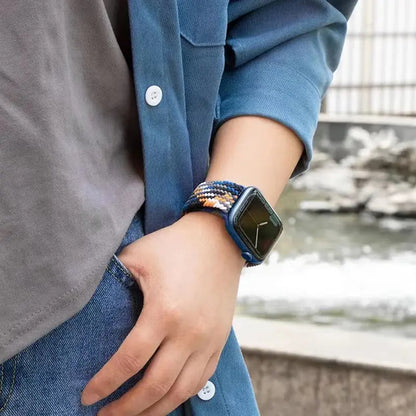 Каишка Techsuit W032 за Apple Watch 49mm / 46mm / 45mm / 44mm / 42mm Series, Тъмносиня