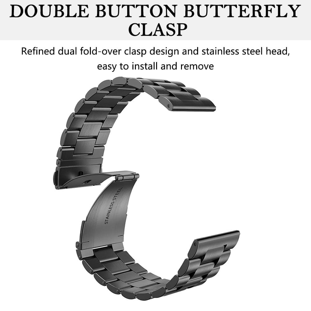 Каишка Techsuit W036 за Apple Watch 42mm / 41mm / 40mm / 38mm Series, Черна