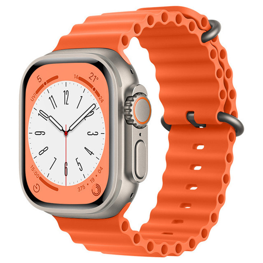 Каишка Techsuit W038 за Apple Watch 49mm / 46mm / 45mm / 44mm / 42mm Series, Оранжева