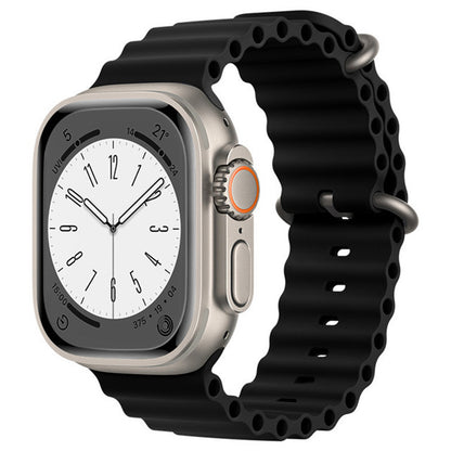 Каишка Techsuit W038 за Apple Watch 42mm / 41mm / 40mm / 38mm Series, Черна