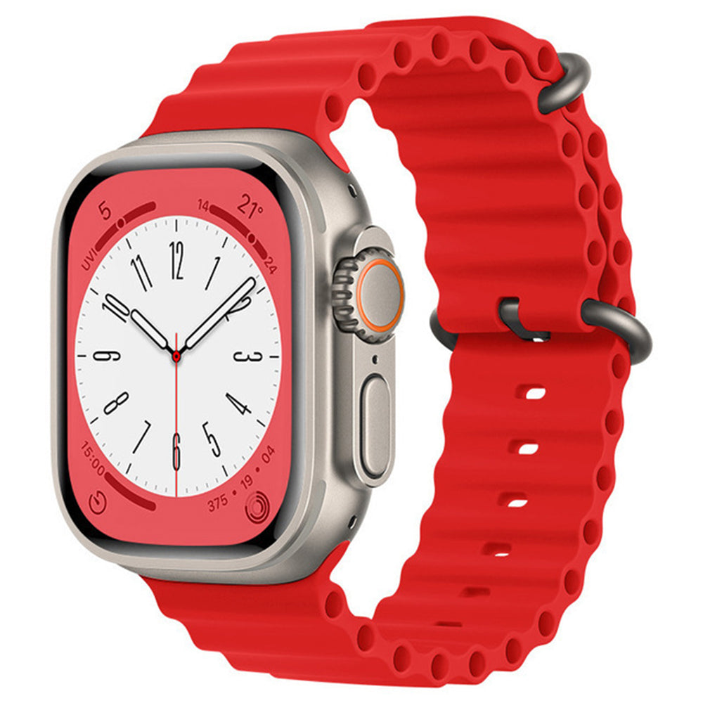 Каишка Techsuit W038 за Apple Watch 42mm / 41mm / 40mm / 38mm Series, Червена
