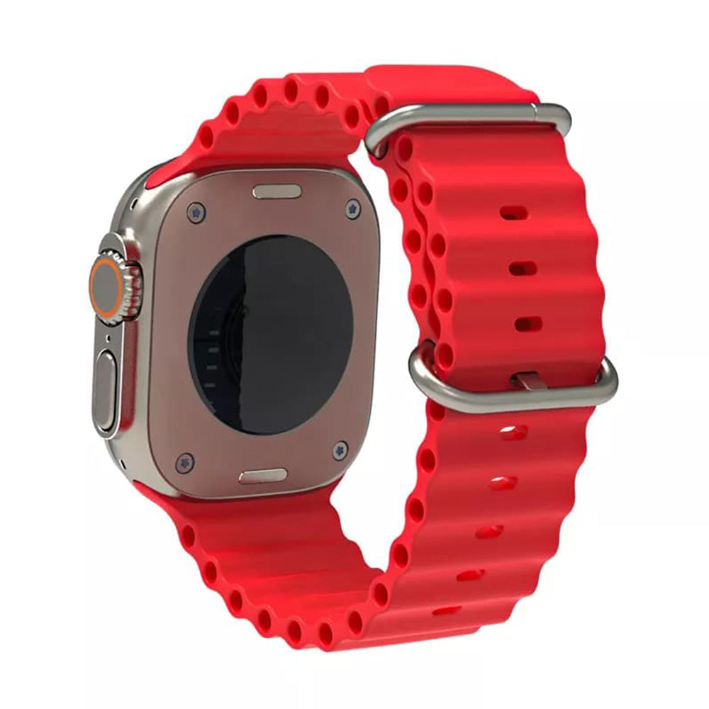 Каишка Techsuit W038 за Apple Watch 42mm / 41mm / 40mm / 38mm Series, Тъмночервена
