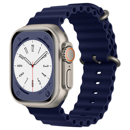 Каишка Techsuit W038 за Apple Watch 49mm / 46mm / 45mm / 44mm / 42mm Серия, Тъмносиня
