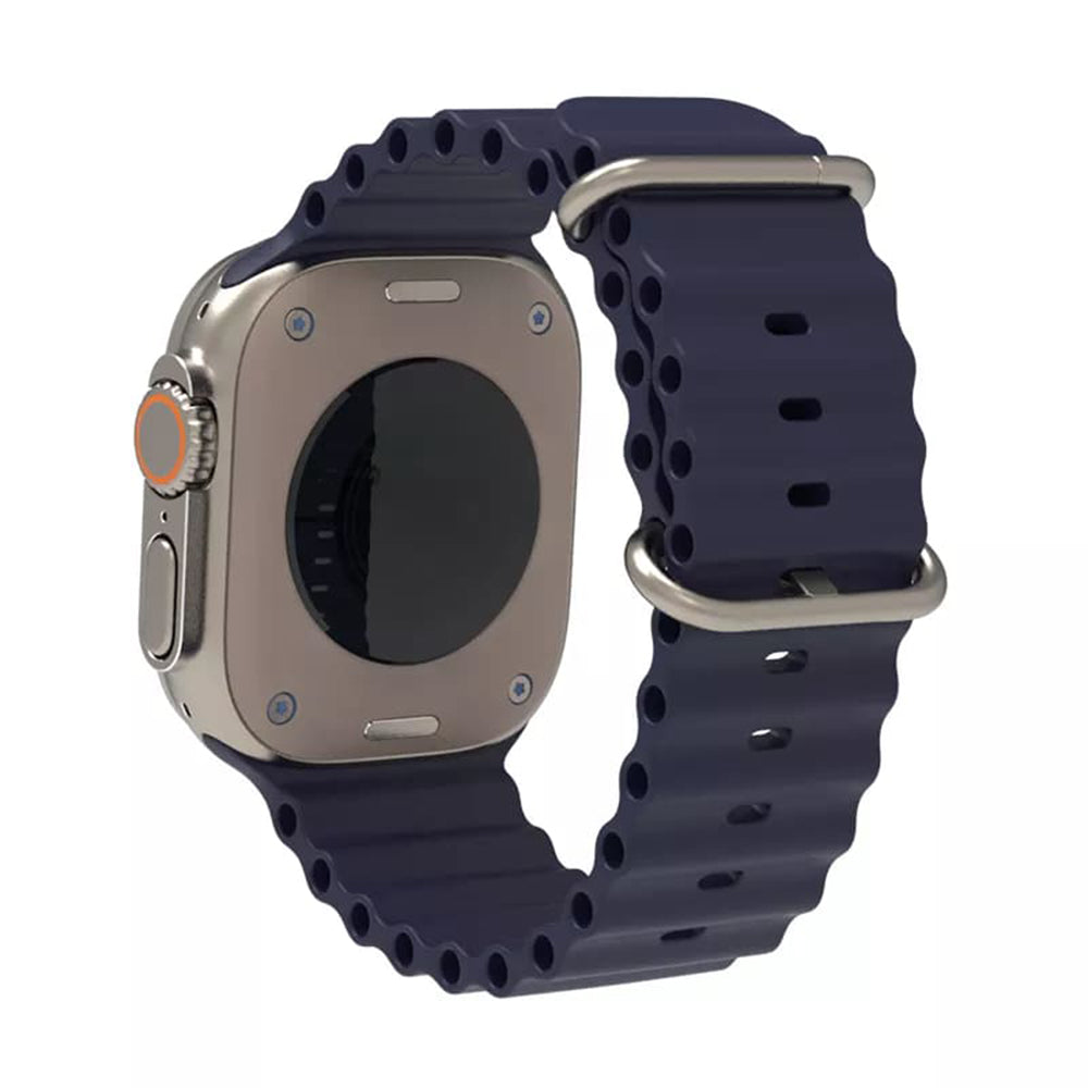 Каишка Techsuit W038 за Apple Watch 49mm / 46mm / 45mm / 44mm / 42mm Серия, Тъмносиня