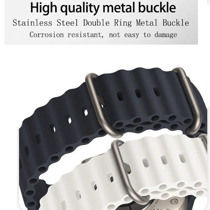 Каишка Techsuit W038 за Apple Watch 49mm / 46mm / 45mm / 44mm / 42mm Серия, Тъмносиня