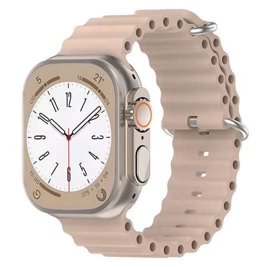 Каишка Techsuit W038 за Apple Watch 49mm / 46mm / 45mm / 44mm / 42mm Series, Кафяво