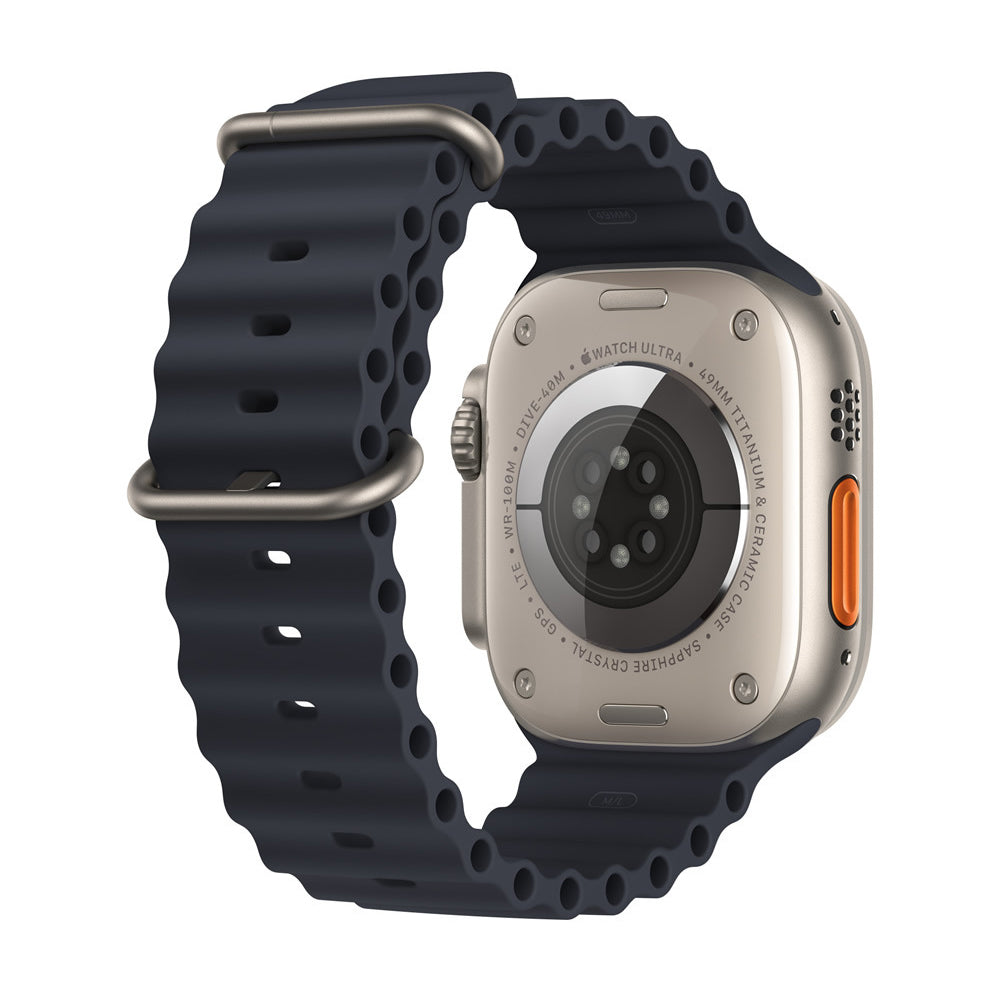 Каишка Techsuit W038 за Apple Watch 49mm / 46mm / 45mm / 44mm / 42mm Series, Черна