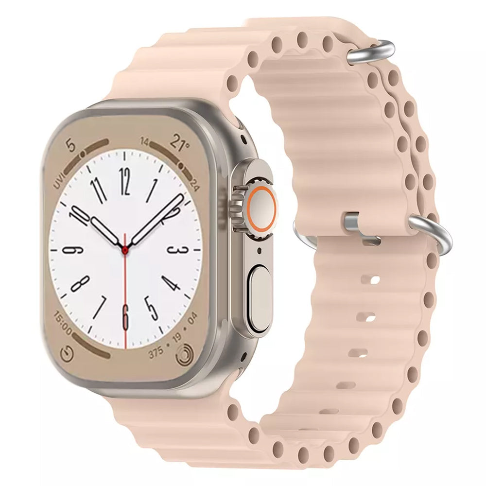 Каишка Techsuit W038 за Apple Watch 49mm / 46mm / 45mm / 44mm / 42mm Series, Розова