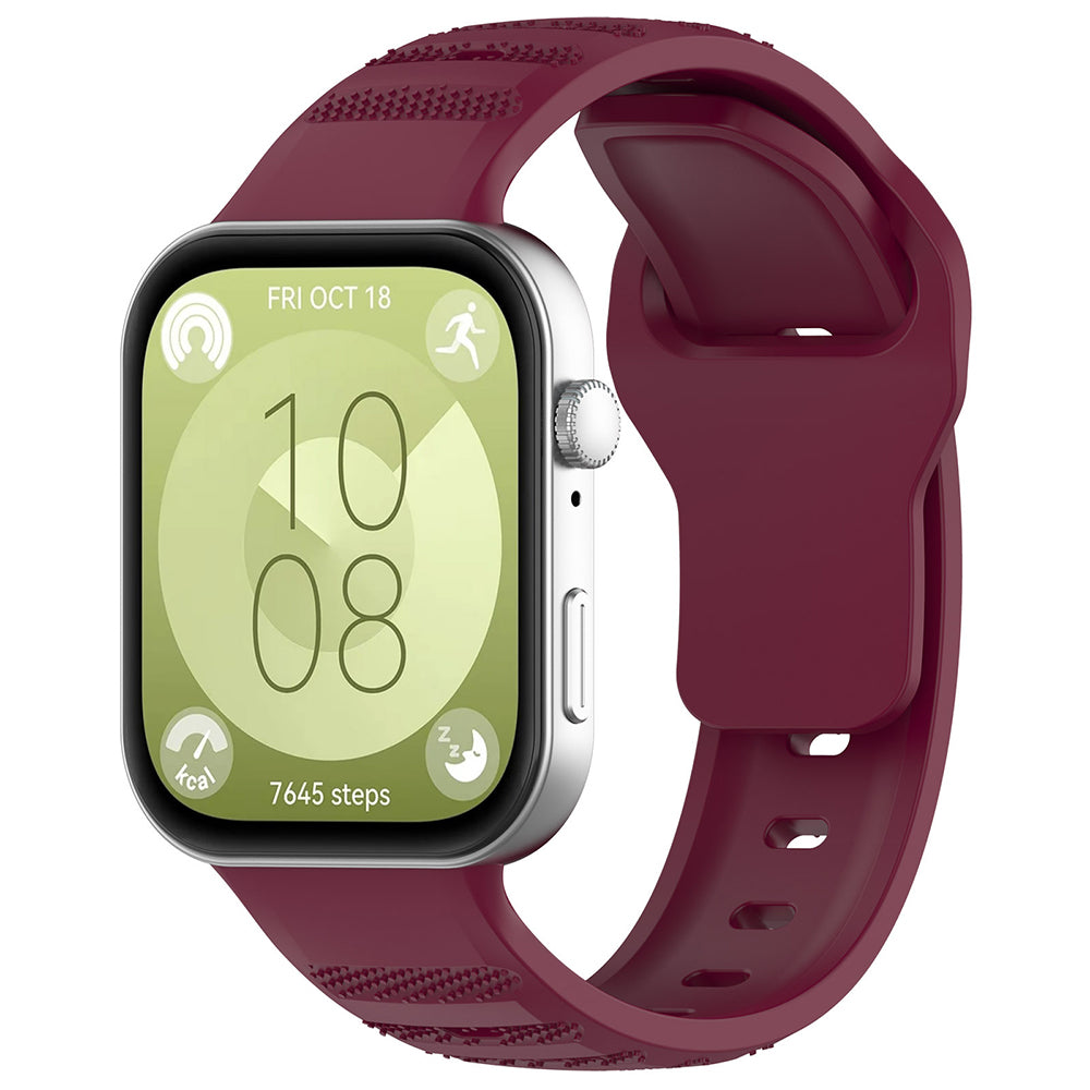 Каишка Techsuit W050 за Huawei Watch Fit 5 Pro / Fit 5 / Fit 4 Pro / Fit 4 / Fit 3, Бордо