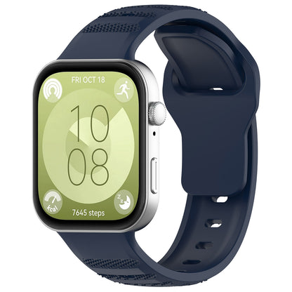 Каишка Techsuit W050 за Huawei Watch Fit 4 Pro / Watch Fit 4 / Watch Fit 3, Синя