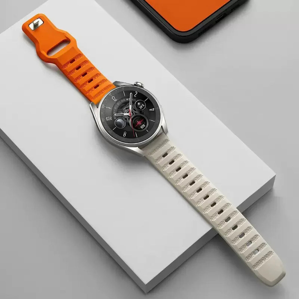 Каишка Techsuit W050 за Huawei Watch / Xiaomi Watch Series, 22mm, Оранжева