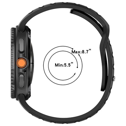 Каишка Techsuit W050 за Samsung Galaxy Watch 8 Classic / Watch8 44mm / Watch 8 40mm, Черна