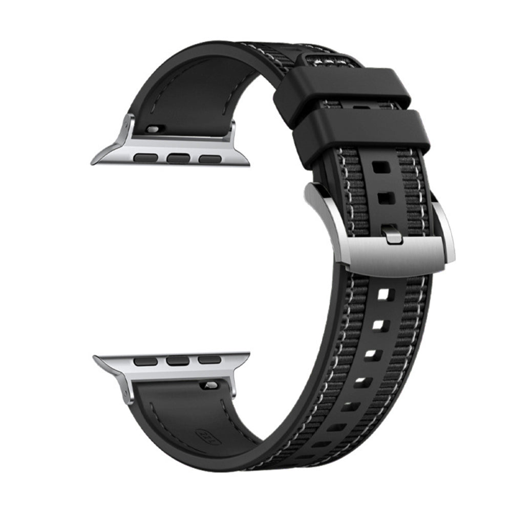 Каишка Techsuit W051 за Apple Watch 42mm / 41mm / 40mm / 38mm Series, Черна