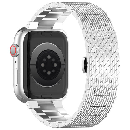Каишка Techsuit W052 за Apple Watch 49mm / 46mm / 45mm / 44mm / 42mm Series, Сребриста