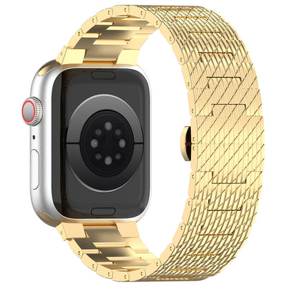 Каишка Techsuit W052 за Apple Watch 49mm / 46mm / 45mm / 44mm / 42mm Series, Златиста