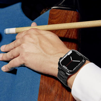 Каишка Techsuit W063 за Apple Watch 49mm / 46mm / 45mm / 44mm / 42mm Series, Черно-Оранжева