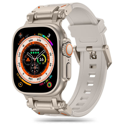 Каишка Techsuit W064 за Apple Watch 49mm / 46mm / 45mm / 44mm / 42mm Series, Сребриста