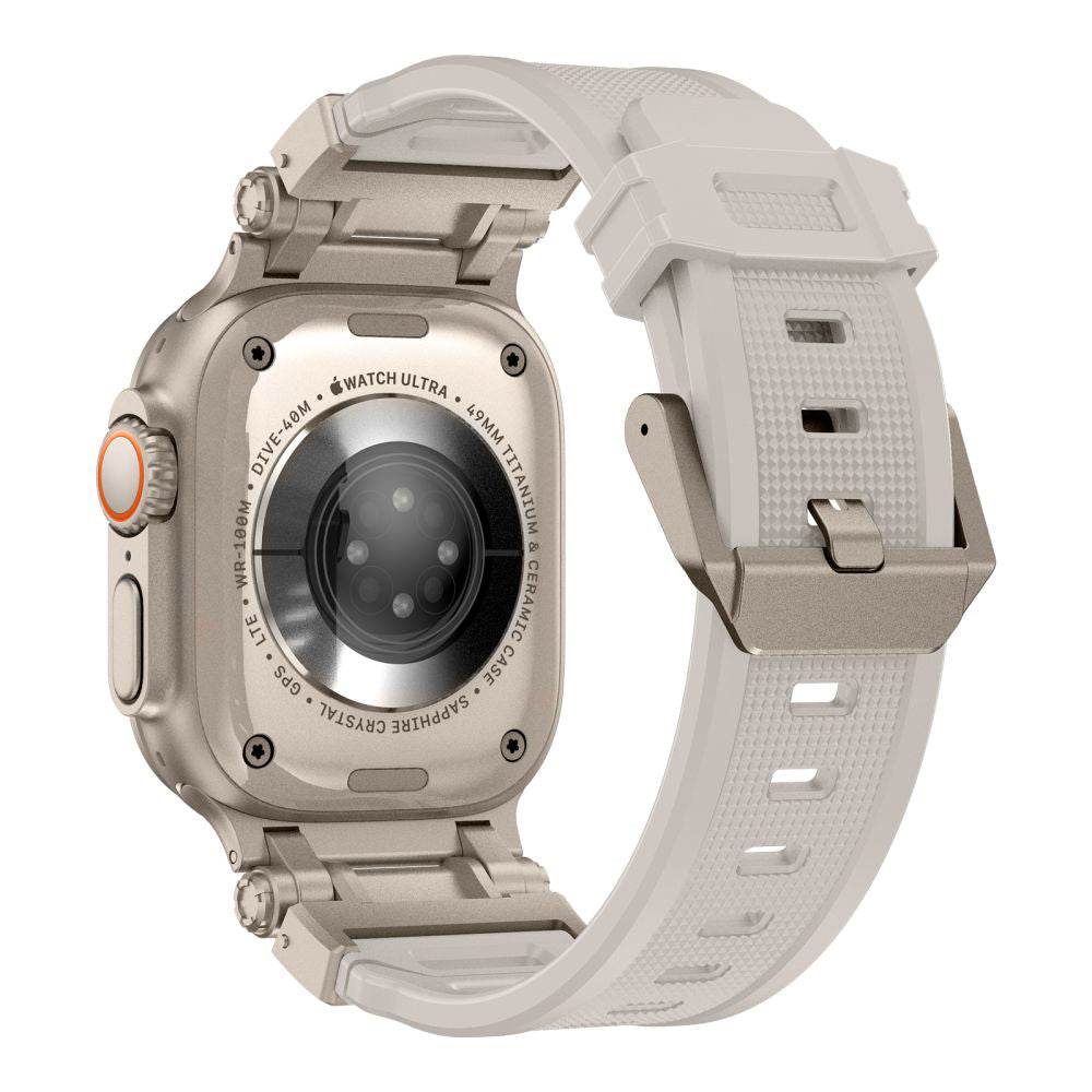 Каишка Techsuit W064 за Apple Watch 49mm / 46mm / 45mm / 44mm / 42mm Series, Сребриста