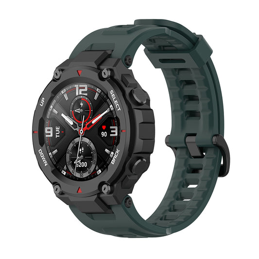 Каишка Techsuit W067 за Amazfit T-Rex Pro / T-Rex, Тъмнозелена