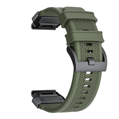 Techsuit W068 Strap for Garmin Watch Fenix Series, 26mm, Black