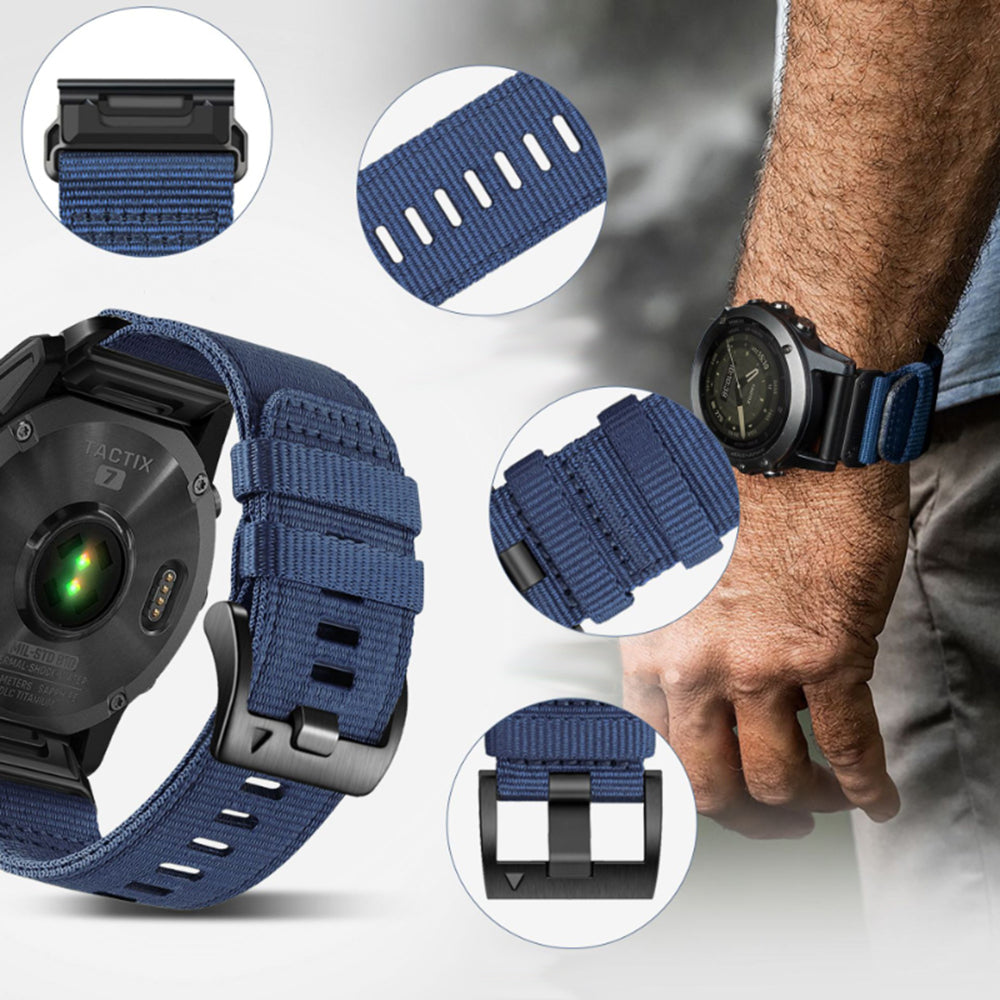 Каишка Techsuit W070 за Garmin Watch Fenix / Forerunner Series, 22mm, Зелена