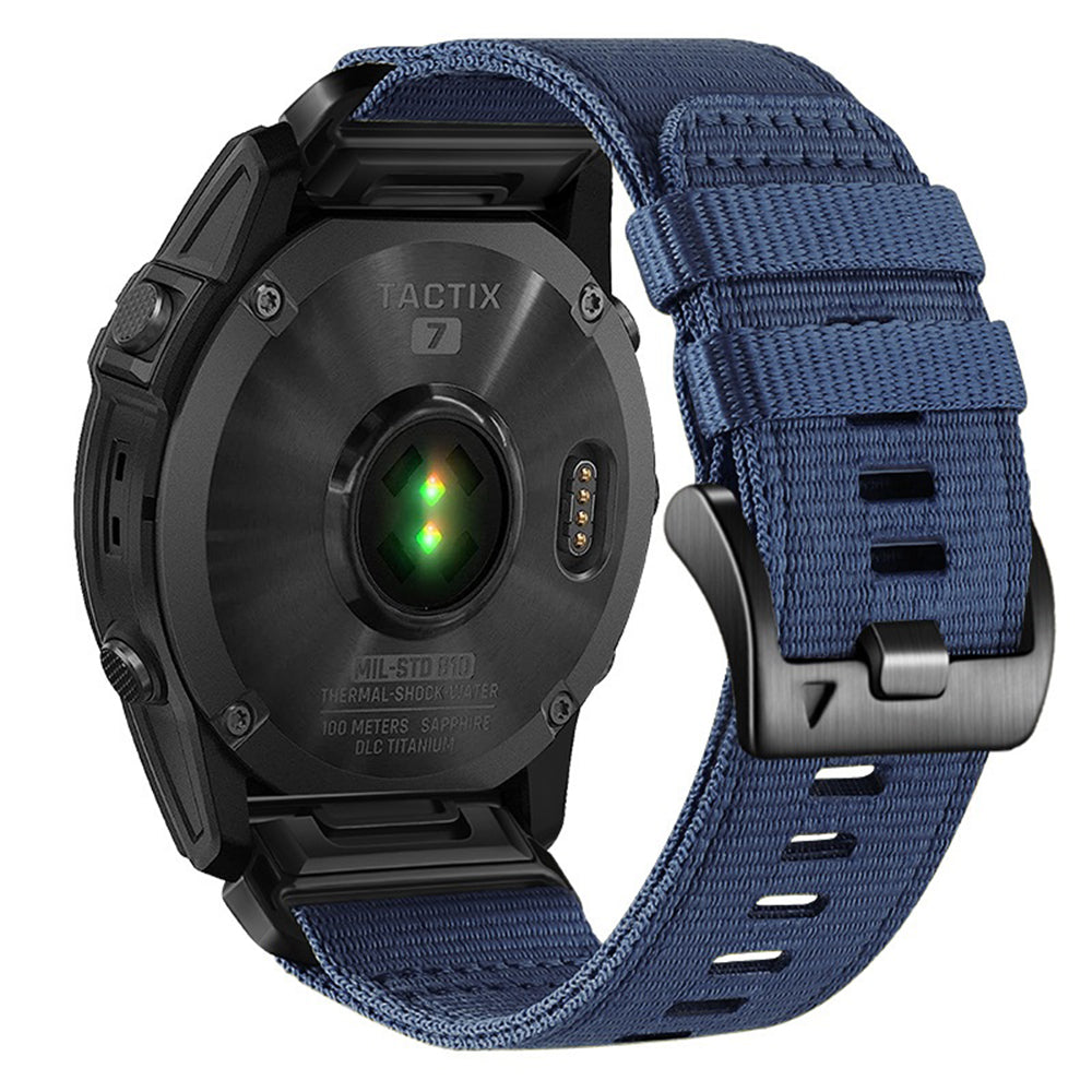 Techsuit W070 Strap for Garmin Watch Fenix Series, 26mm, Navy Blue
