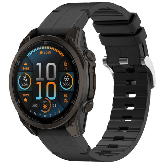 Каишка Techsuit W071 за Garmin Watch Fenix Series, 26mm, Черна